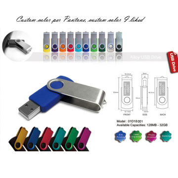 Disco de destello del USB con la cubierta de aluminio (01D18001)